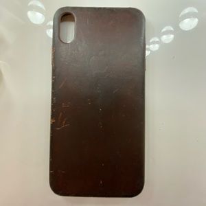 Apple iPhone XS leather case